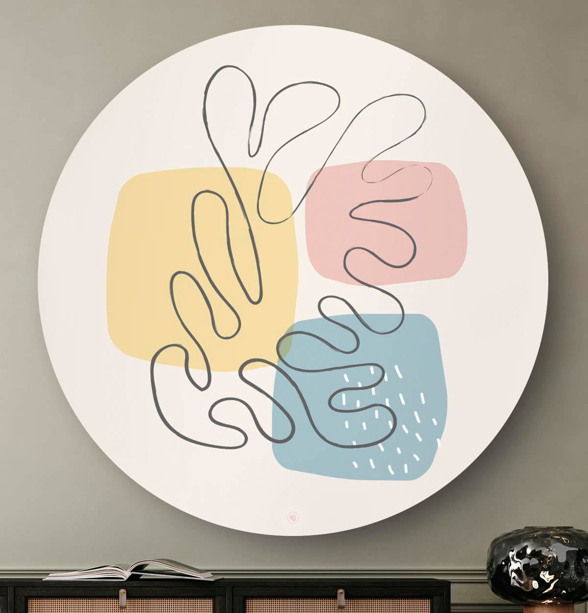 HIP ORGNL Fine Art Organic Shapes Wandcirkel