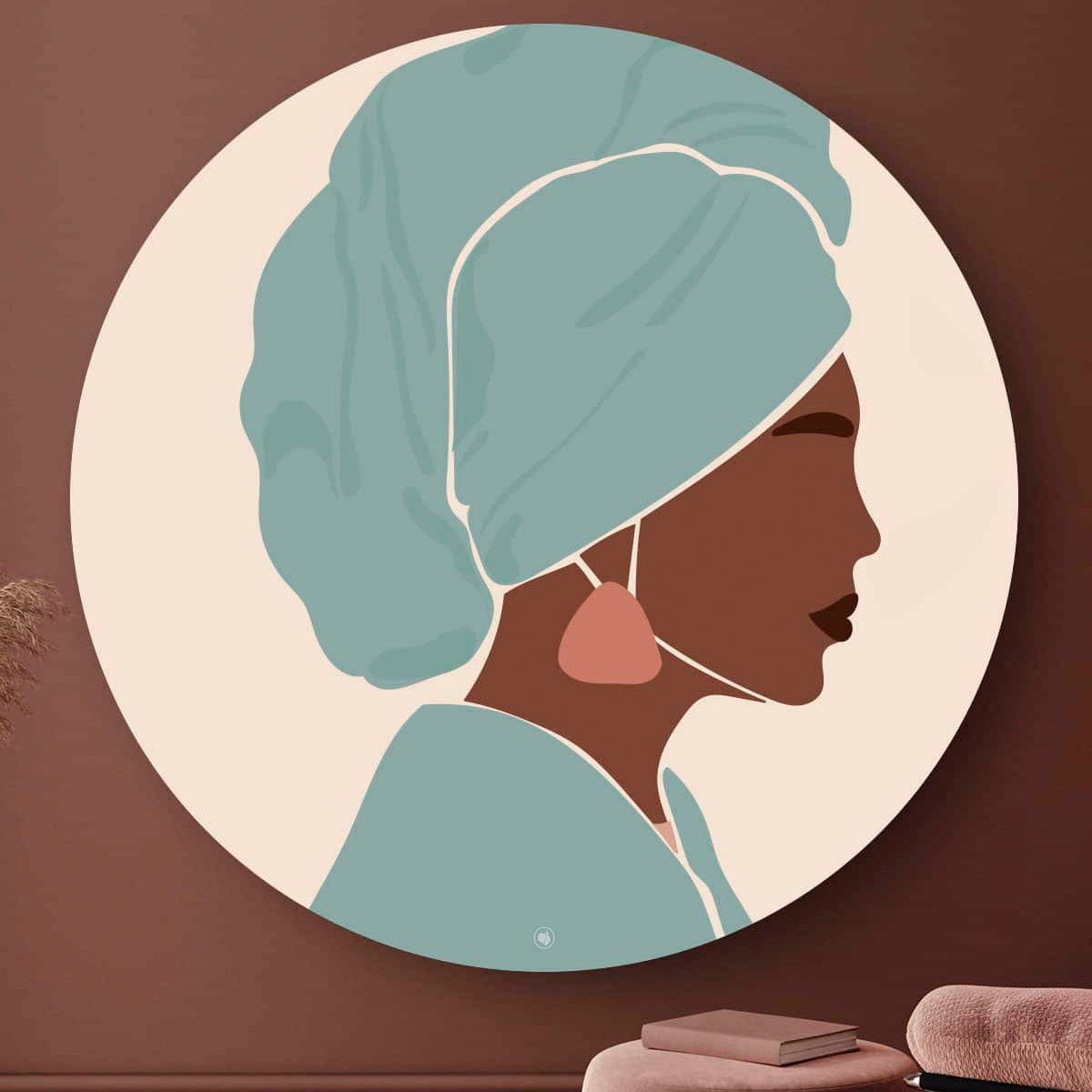 HIP ORGNL Fine Art Profile African Woman Wandcirkel