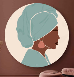 HIP ORGNL Fine Art Profile African Woman Wandcirkel
