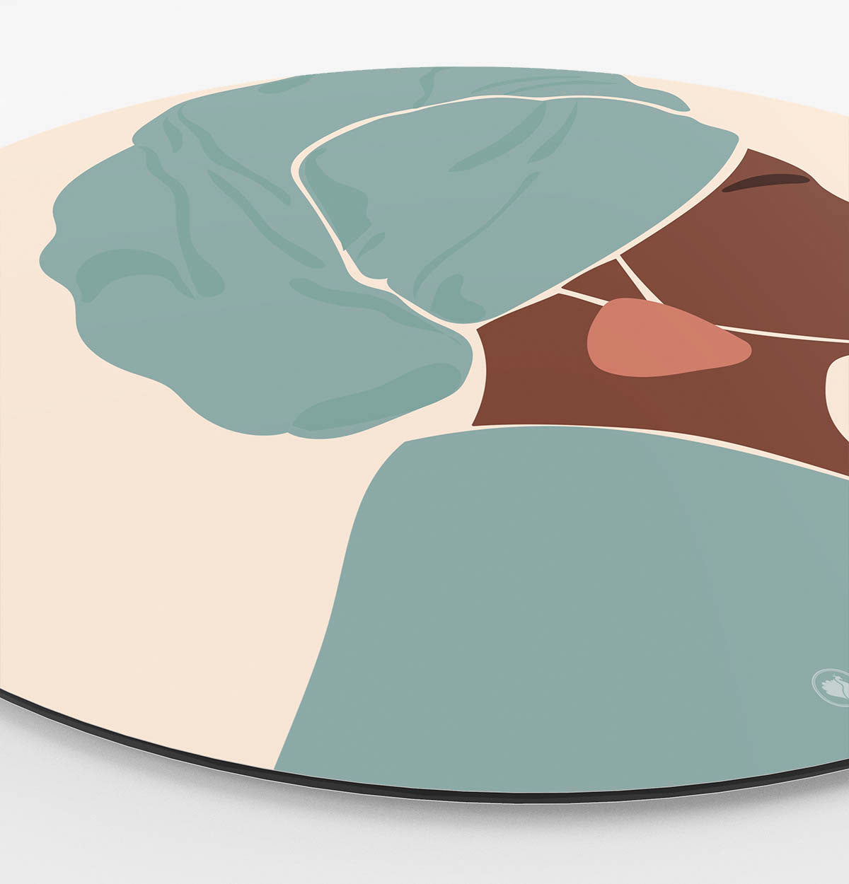 HIP ORGNL Fine Art Profile African Woman Wandcirkel Side