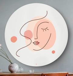 HIP ORGNL Fine Art Stylistic Face Wandcirkel