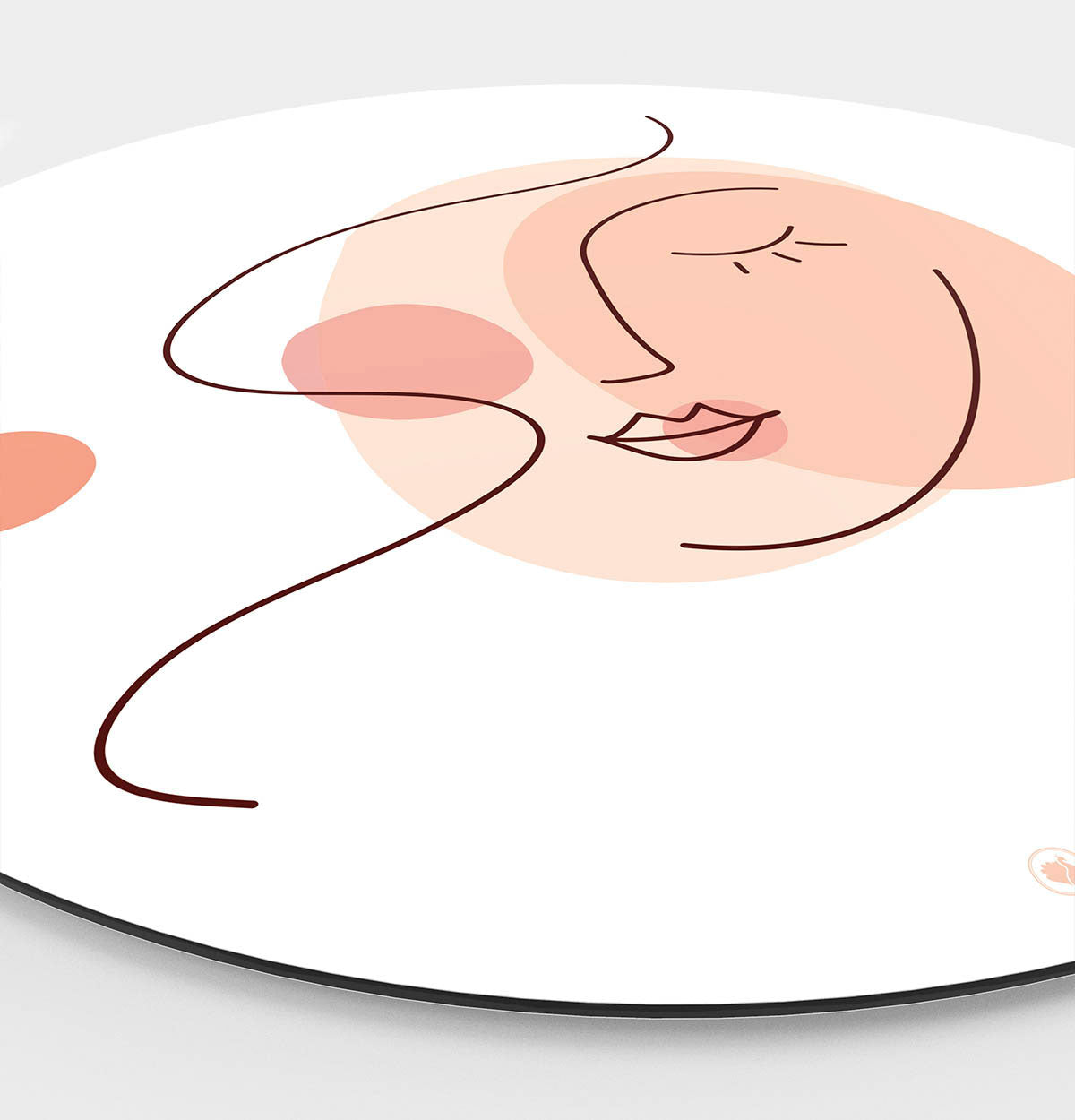HIP ORGNL Fine Art Stylistic Face Wandcirkel Side