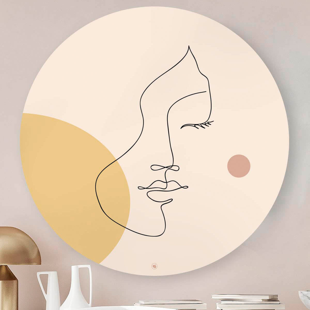 HIP ORGNL Fine Art Subtle Aesthetic Face Wandcirkel