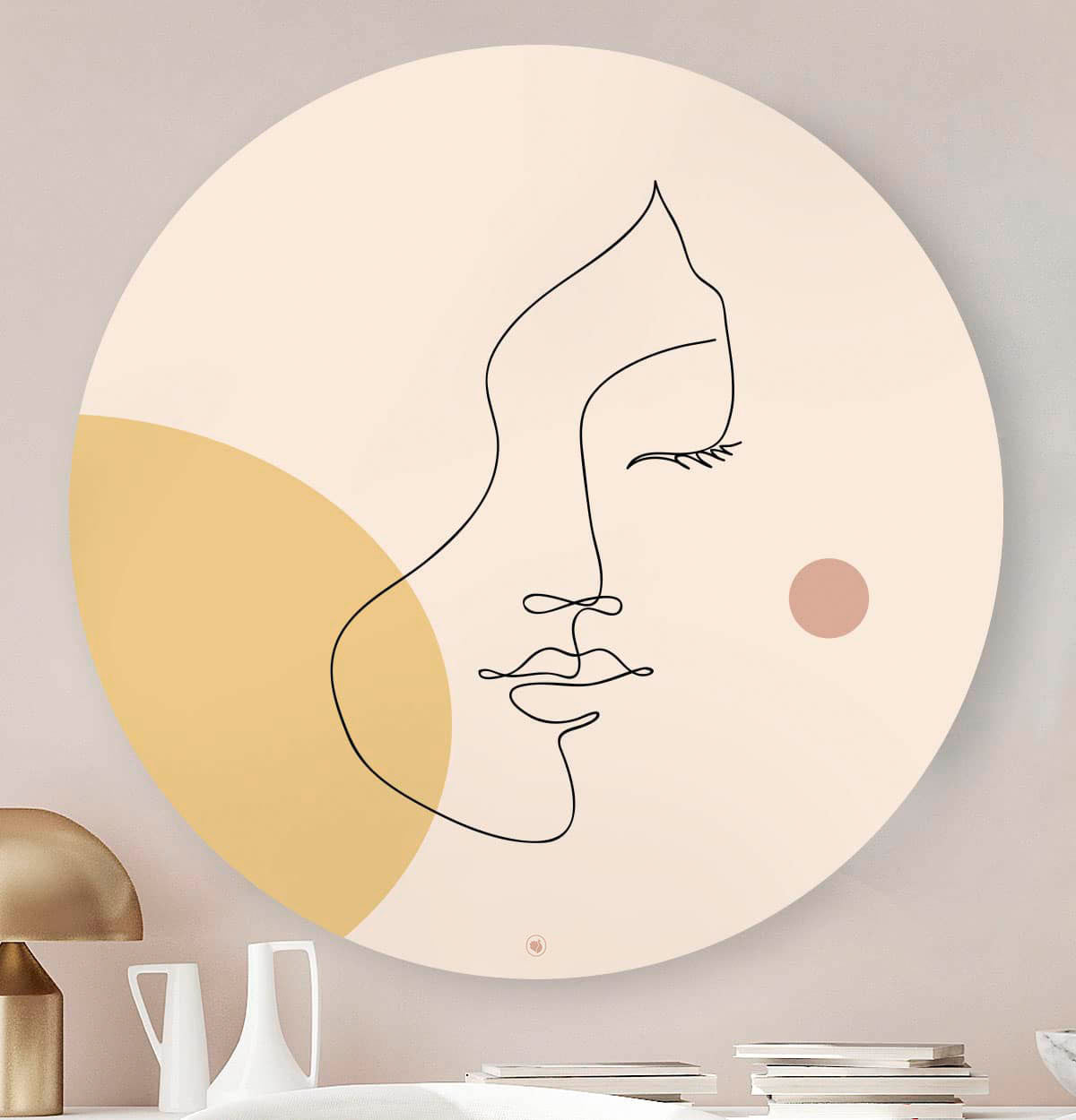 HIP ORGNL Fine Art Subtle Aesthetic Face Wandcirkel