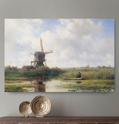 Vierkante wanddecoratie met Molen in het Gein erop.