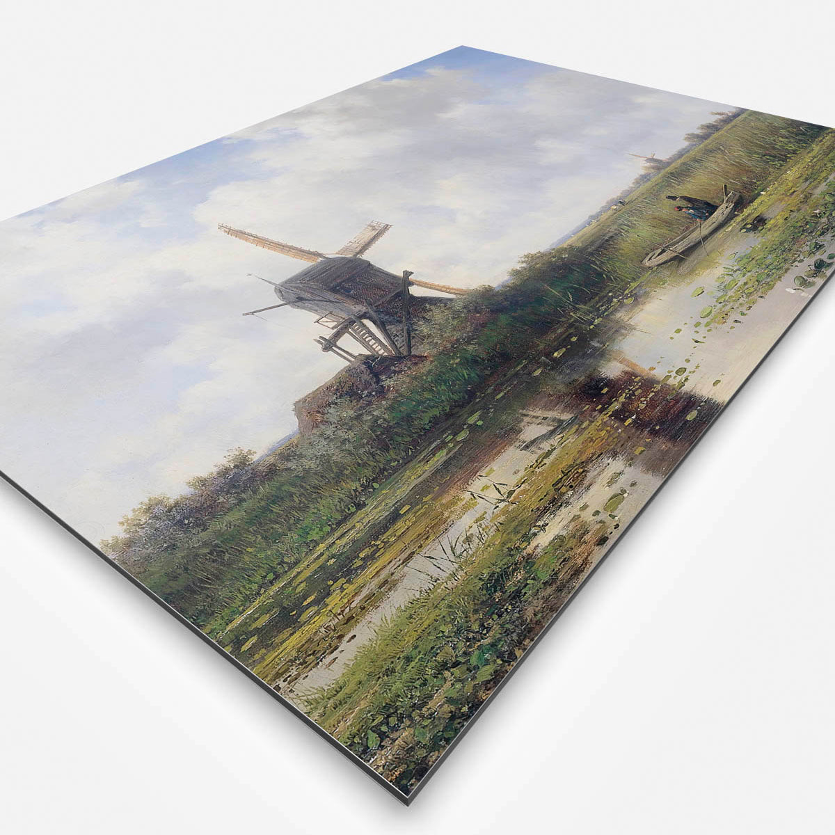 Vierkante wanddecoratie met Molen in het Gein erop.