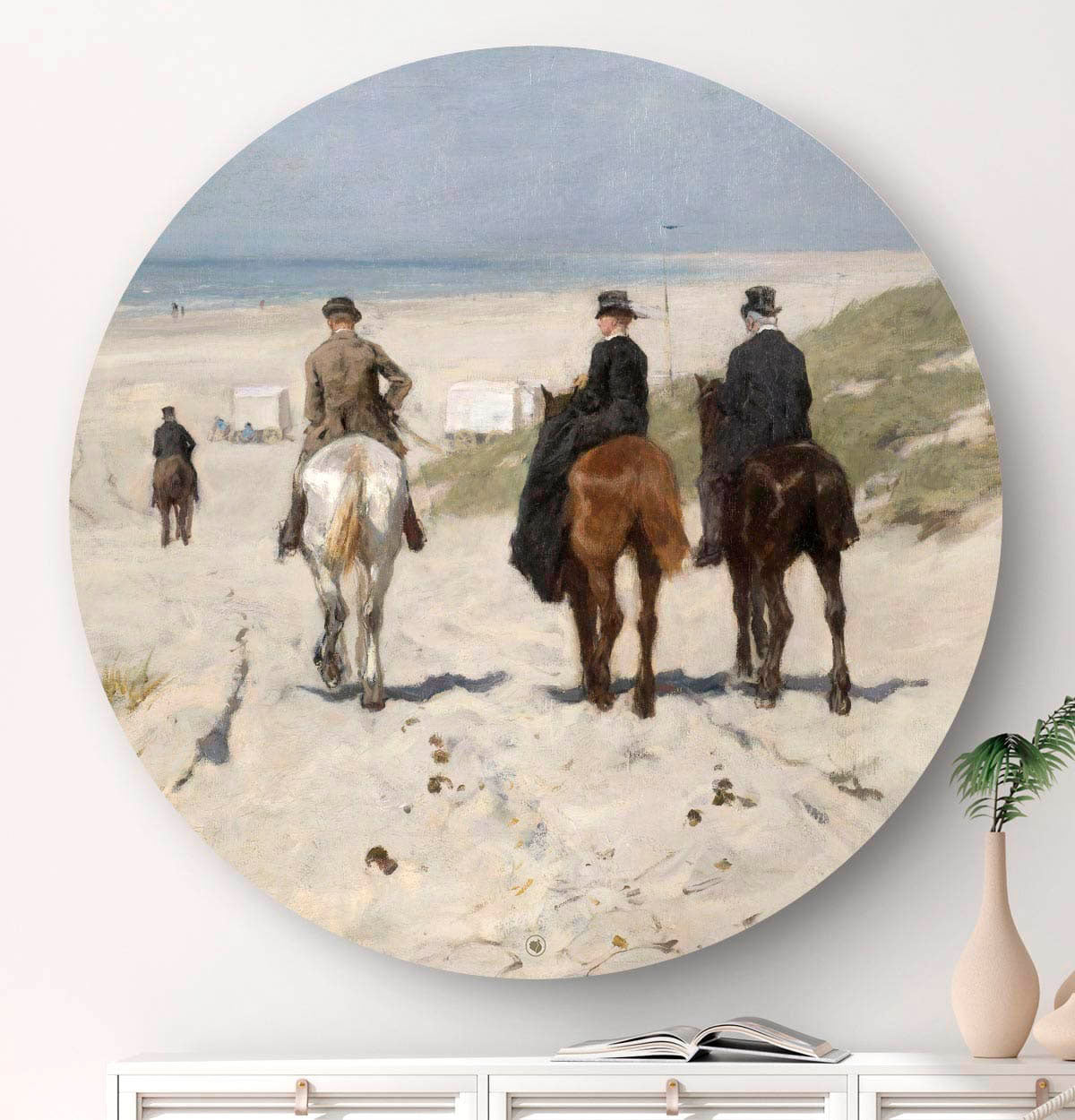 Wandcirkel HIP_ORGNL_Masters_Morgenrit_Langs_het_strand-Front