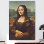 Wanddecoratie met Mona Lisa.