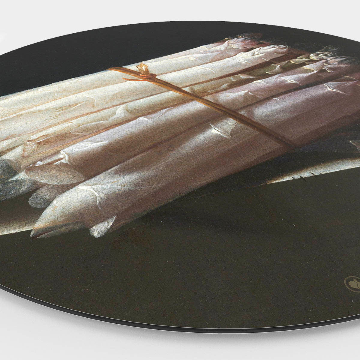 Wandcirkel van schilderij asperges.