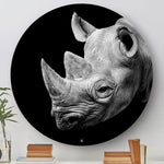 Wandcirkel HIPORGNL_Animals_Rond_Rhino_Front