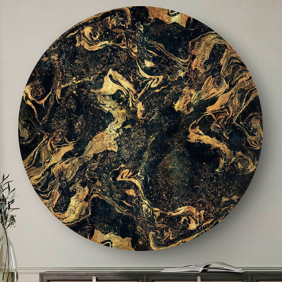 HIP ORGNL Naturals Nero Gold Marble Front