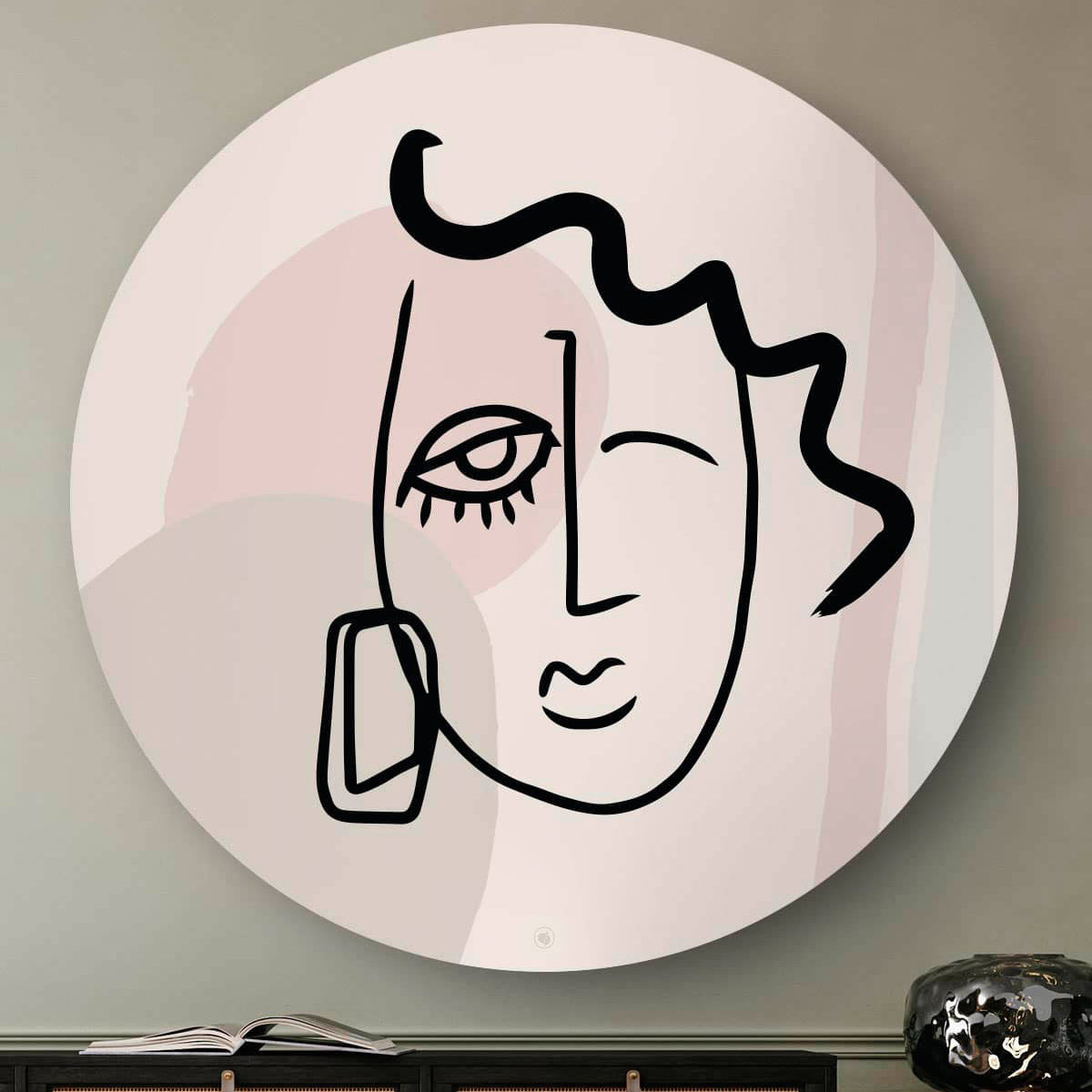 HIP ORGNL Fine-art Modern Portrait wandcirkel
