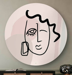 HIP ORGNL Fine-art Modern Portrait wandcirkel