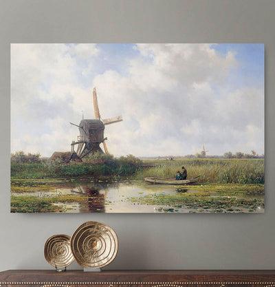 Vierkante wanddecoratie met Molen in het Gein erop.