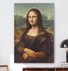 Wanddecoratie met Mona Lisa.